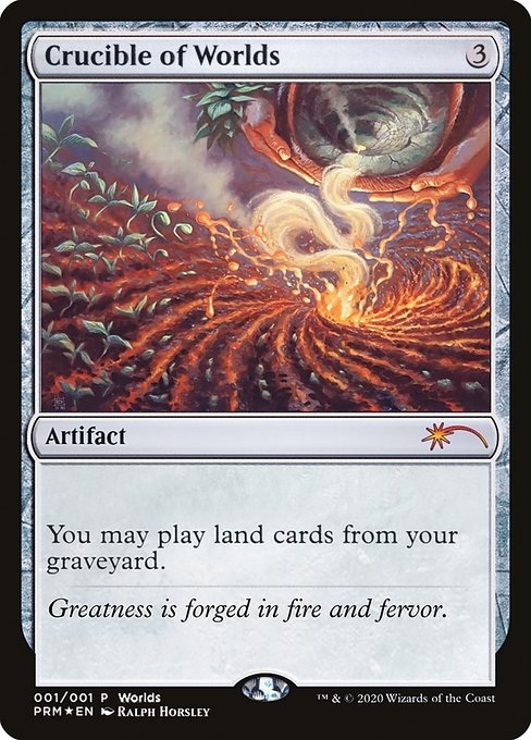 *Foil Crucible of Worlds — PWOR — 2019