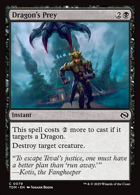 *Foil Dragon's Prey — TDM — 79