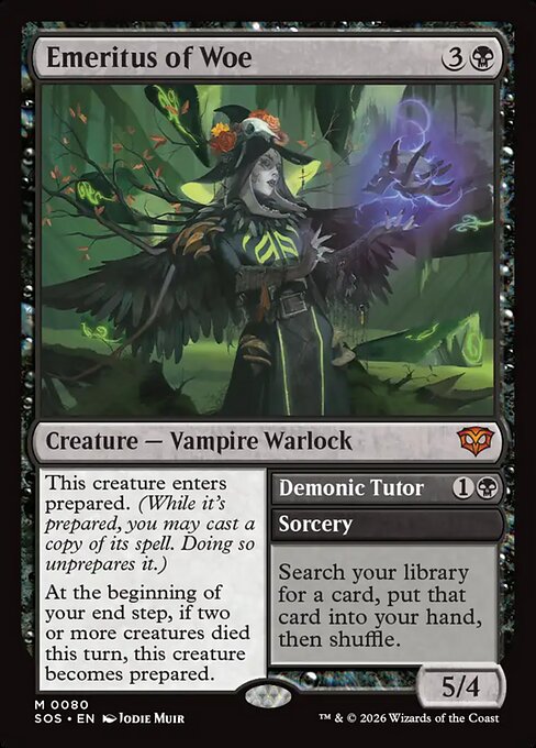 Emeritus of Woe // Demonic Tutor - (sos Secrets of Strixhaven-80)