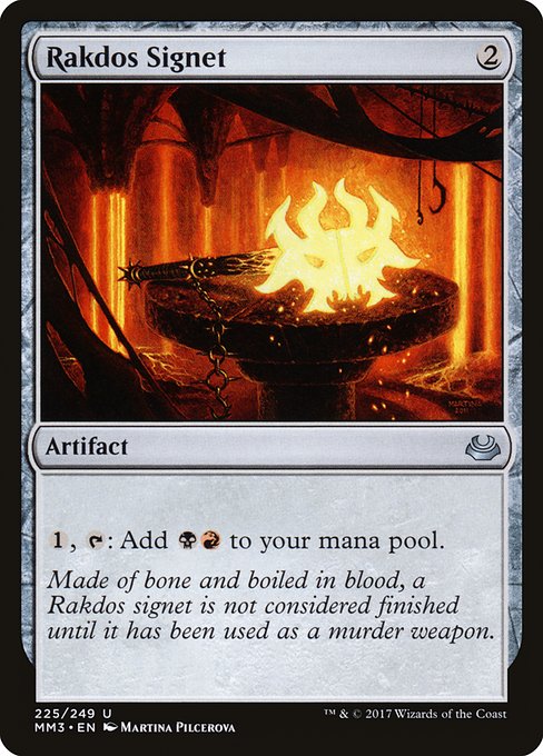 *Foil Rakdos Signet — MM3 — 225