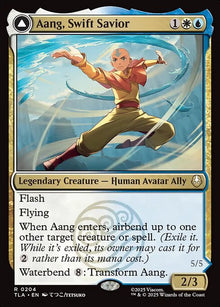 *Foil Aang, Swift Savior // Aang and La, Ocean's Fury — tla — 204