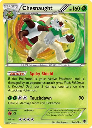 Chesnaught - XY Base Set #14