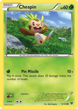 Chespin - XY Base Set #12