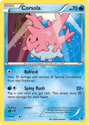Corsola - XY Base Set #36