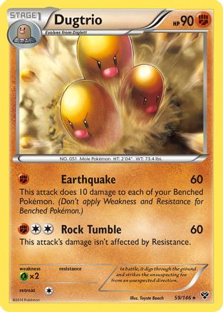 Dugtrio - XY Base Set #59