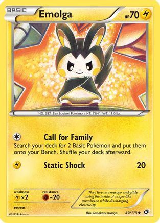 Emolga - Legendary Treasures #49