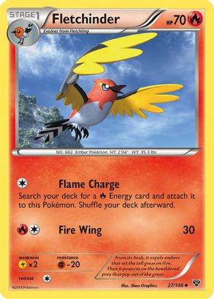 Fletchinder - XY Base Set #27