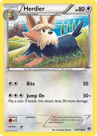 Herdier - XY Base Set #109