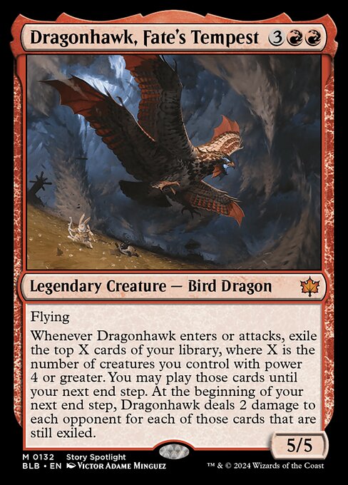 Dragonhawk, Fate's Tempest - blb Bloomburrow - #132
