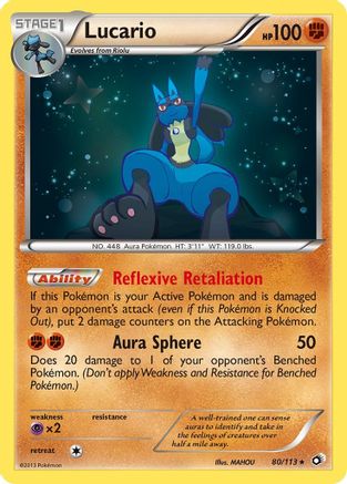 Lucario - Legendary Treasures #80