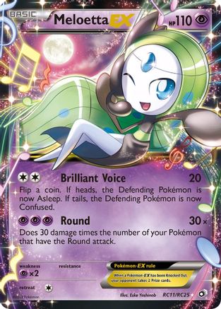 Meloetta EX - Legendary Treasures: Radiant Collection #RC11