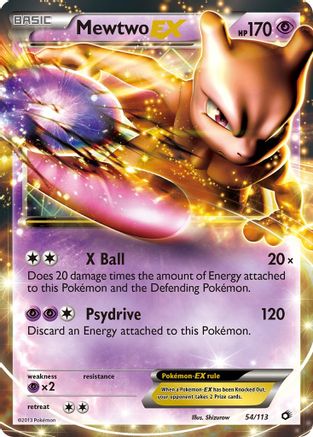 Mewtwo EX - Legendary Treasures #54