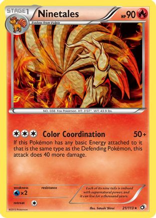 Ninetales - Legendary Treasures #21