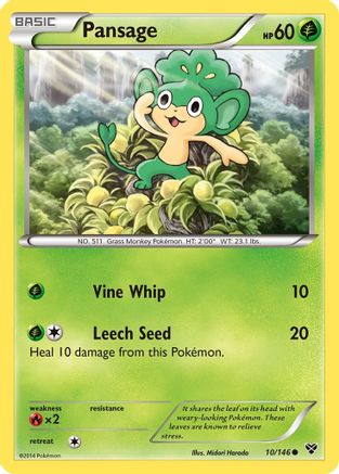 Pansage - XY Base Set #10