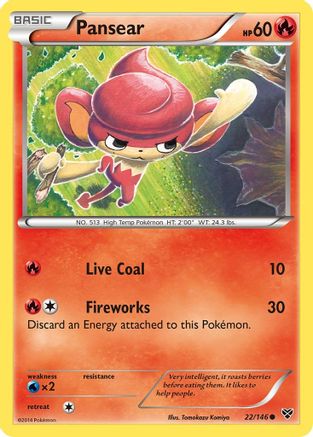 Pansear - XY Base Set #22