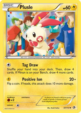 Plusle - Legendary Treasures #47