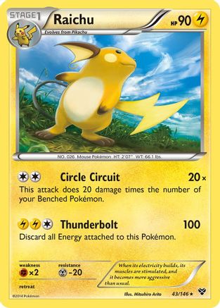 Raichu - XY Base Set #43