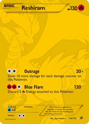 Reshiram (114 Full Art Secret Rare) - Legendary Treasures #114