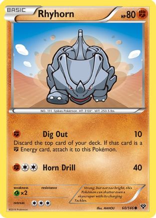 Rhyhorn - XY Base Set #60