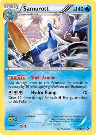 Samurott - Legendary Treasures #39