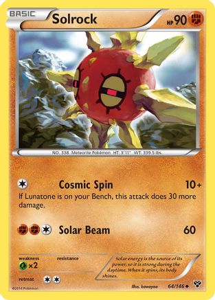 Solrock - XY Base Set #64