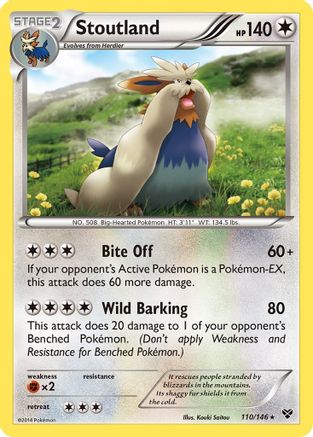 Stoutland - XY Base Set #110