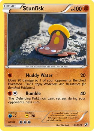 Stunfisk - Legendary Treasures #83