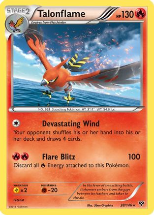 Talonflame - XY Base Set #28