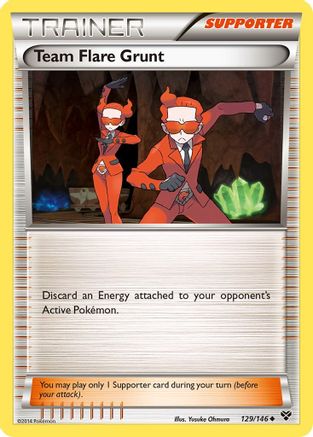Team Flare Grunt - XY Base Set #129