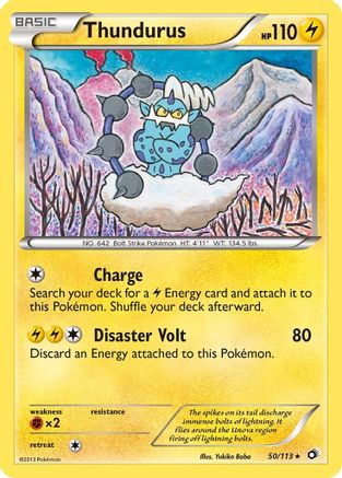 Thundurus - Legendary Treasures #50