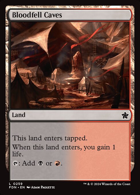 *Foil Bloodfell Caves — FDN — 259