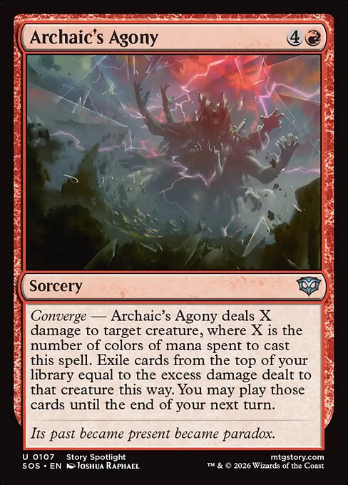 Archaic's Agony - (sos Secrets of Strixhaven-107)