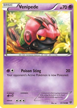Venipede - XY Base Set #51