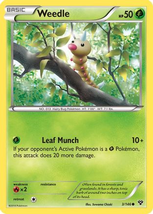 Weedle - XY Base Set #3