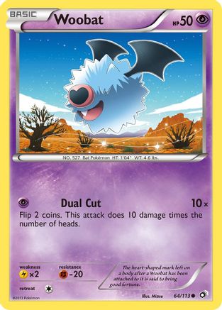 Woobat - Legendary Treasures #64