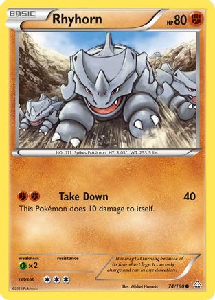 Rhyhorn - XY - Primal Clash #74