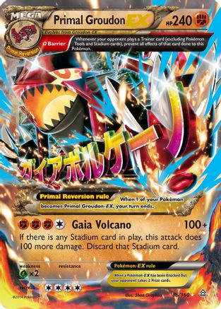 Primal Groudon EX (Omega) - XY - Primal Clash #86