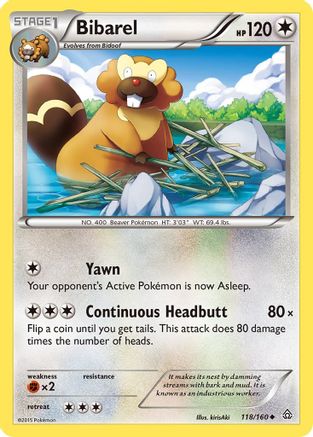Bibarel - XY - Primal Clash #118