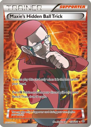 Maxie's Hidden Ball Trick (158 Full Art) - XY - Primal Clash #158