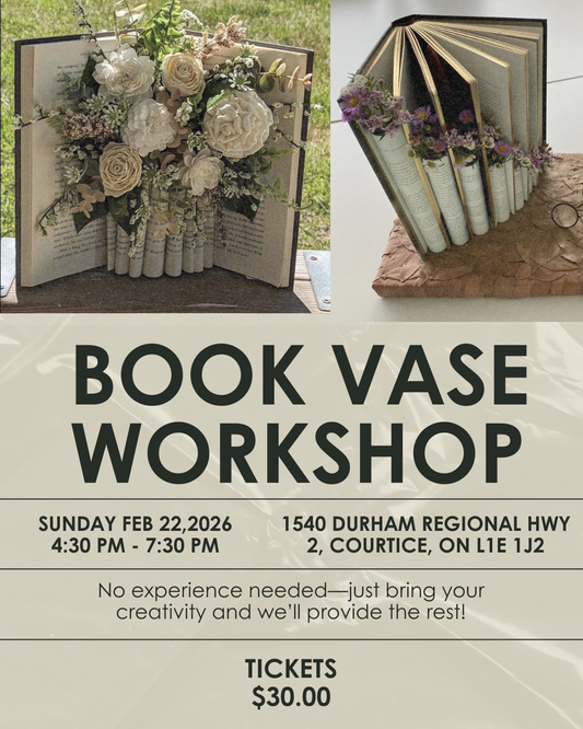 Bookish Craft Night - Book Vase - February 22nd
