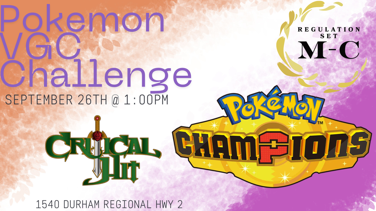 VGC Challenge - September 26