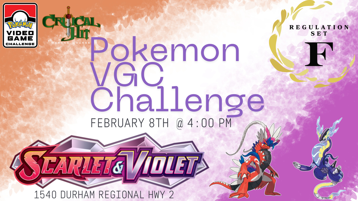 Pokemon VGC Challenge - February 8th 2026