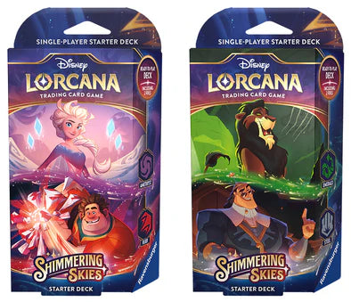 Disney Lorcana: Shimmering Skies - Starter Deck Set of 2
