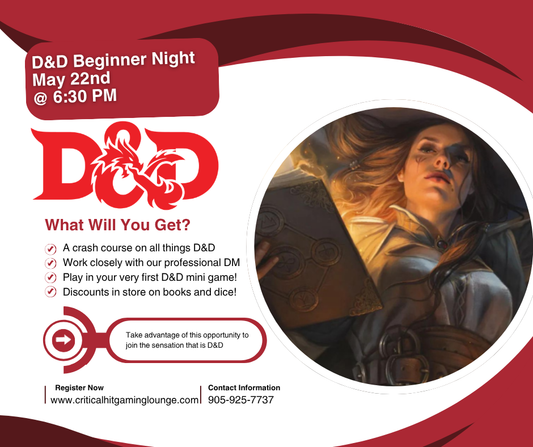 Dungeons and Dragons Beginners Night - May 22nd