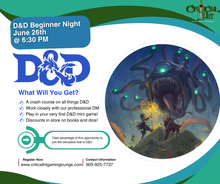 Dungeons and Dragons Beginners Night - June 26th