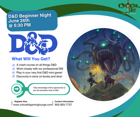 Dungeons and Dragons Beginners Night - June 26th