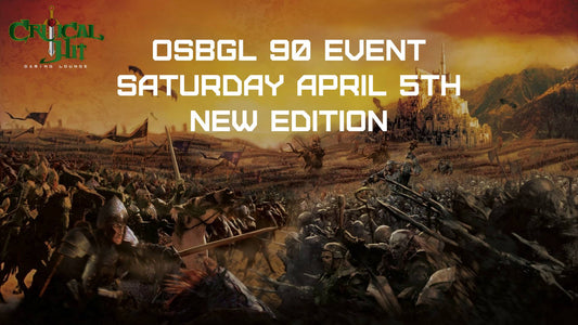 OSBGL 90 event - April 5th 2025