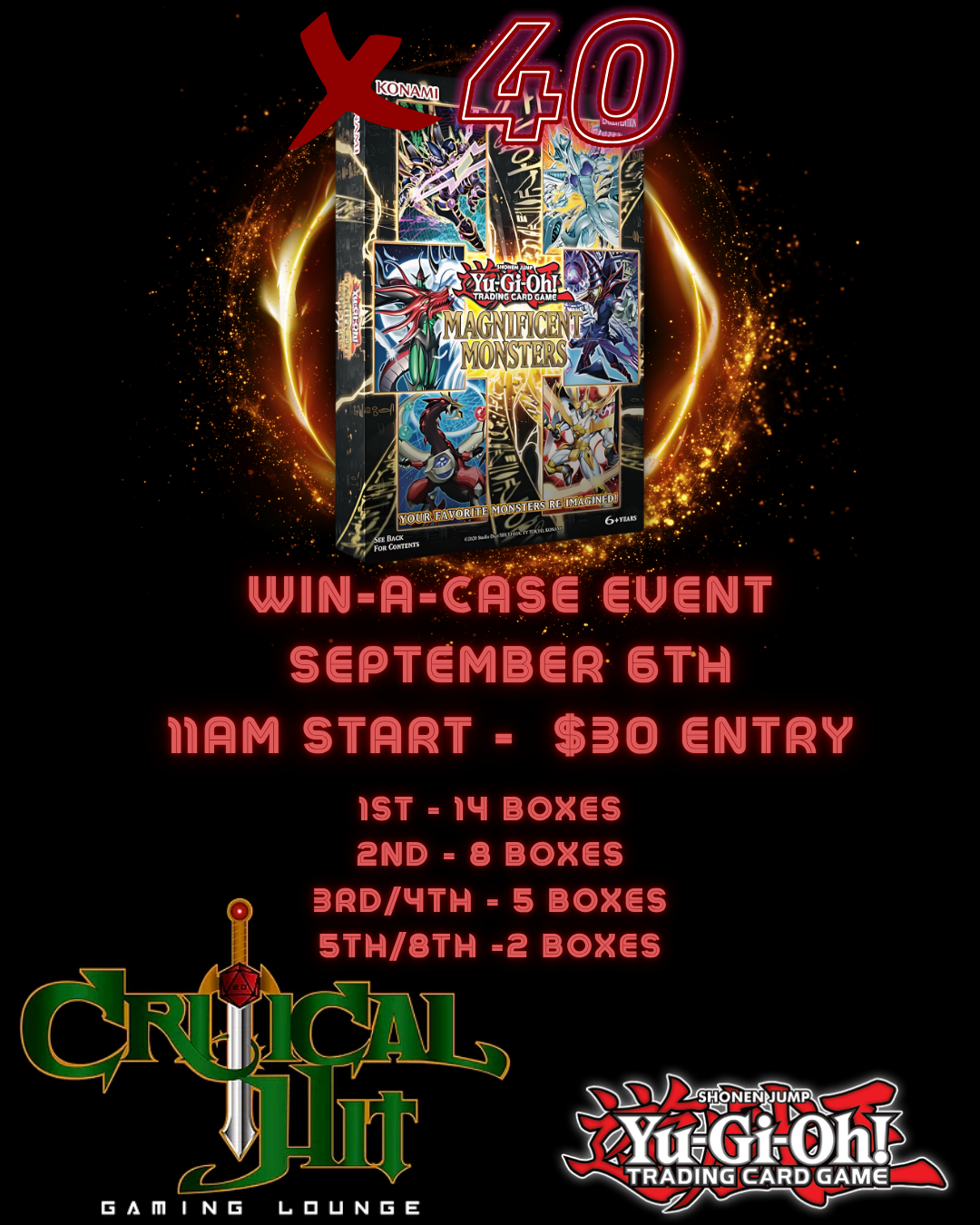 Magnificent Monsters - Win-a-case Event - September 6th