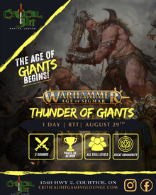 Thunder of Giants - Warhammer AOS Tournament RTT