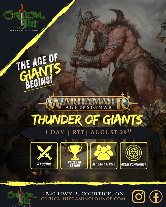 Thunder of Giants - Warhammer AOS Tournament RTT